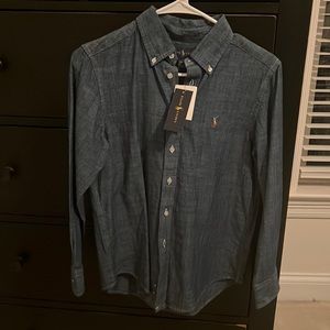 Boys Ralph Lauren denim long sleeve 10-12